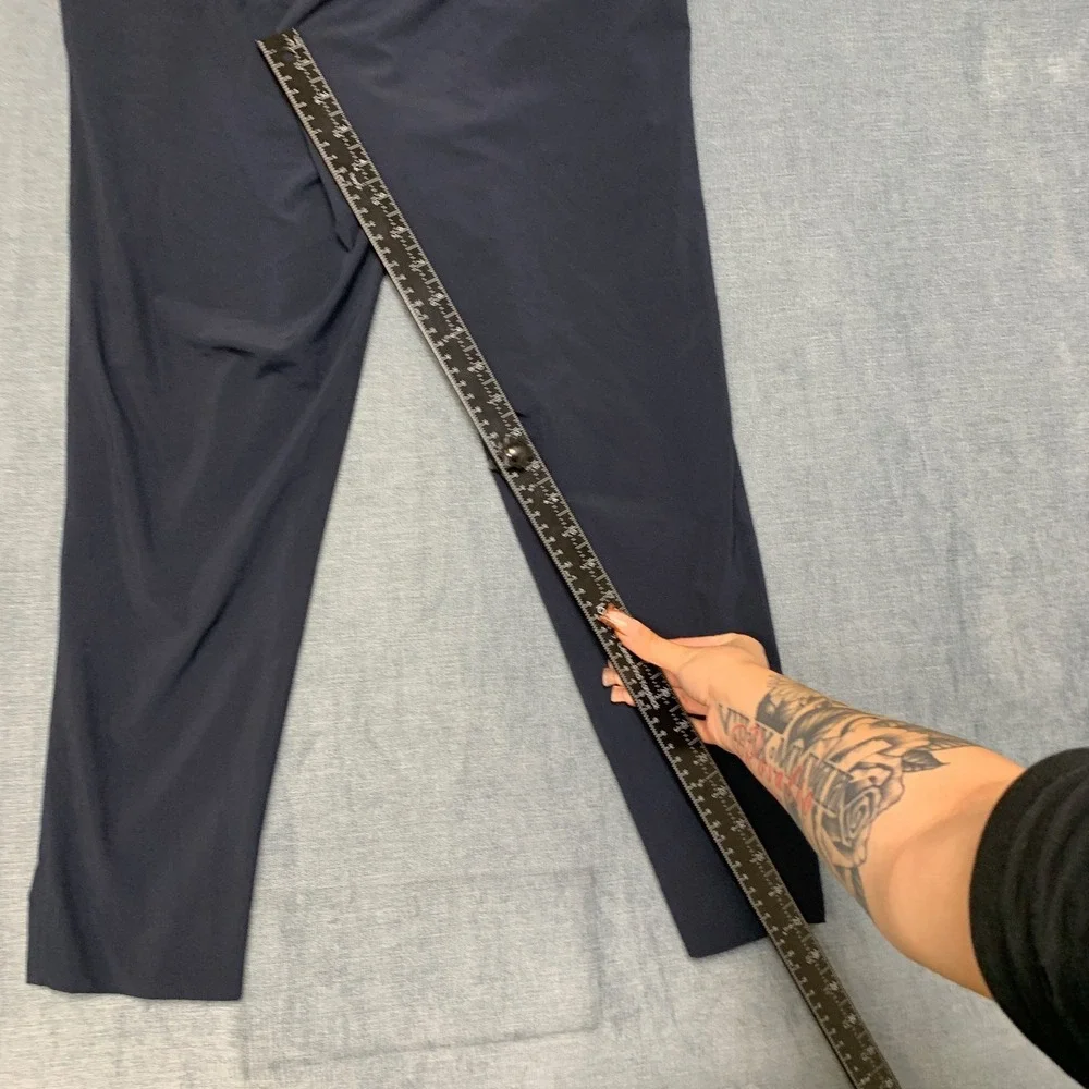 Banana Republic Airstretch Chino Pants Mens XS Black Slash Pockets Business